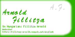 arnold fillitza business card